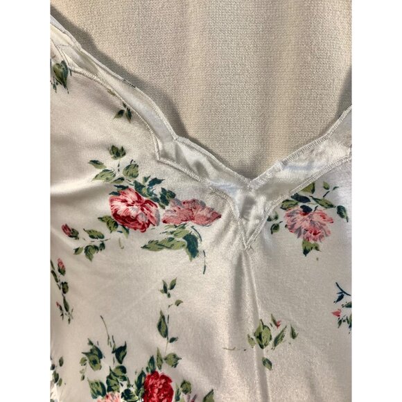 VTG Victorias Secret Gold Label Sz M Ivory Gown Floral Romantic Coquette READ - Picture 5 of 10